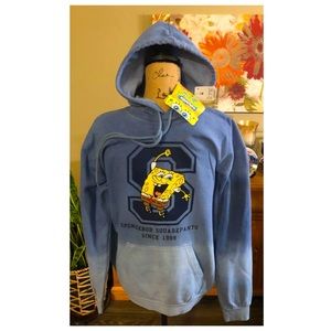NEW Nickelodeon Spongebob Pullover Hoodie/ Sweatshirt Mens Medium